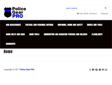 Tablet Screenshot of policegearpro.com